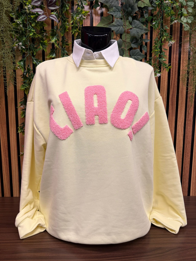 Sweater Ciao - Geel