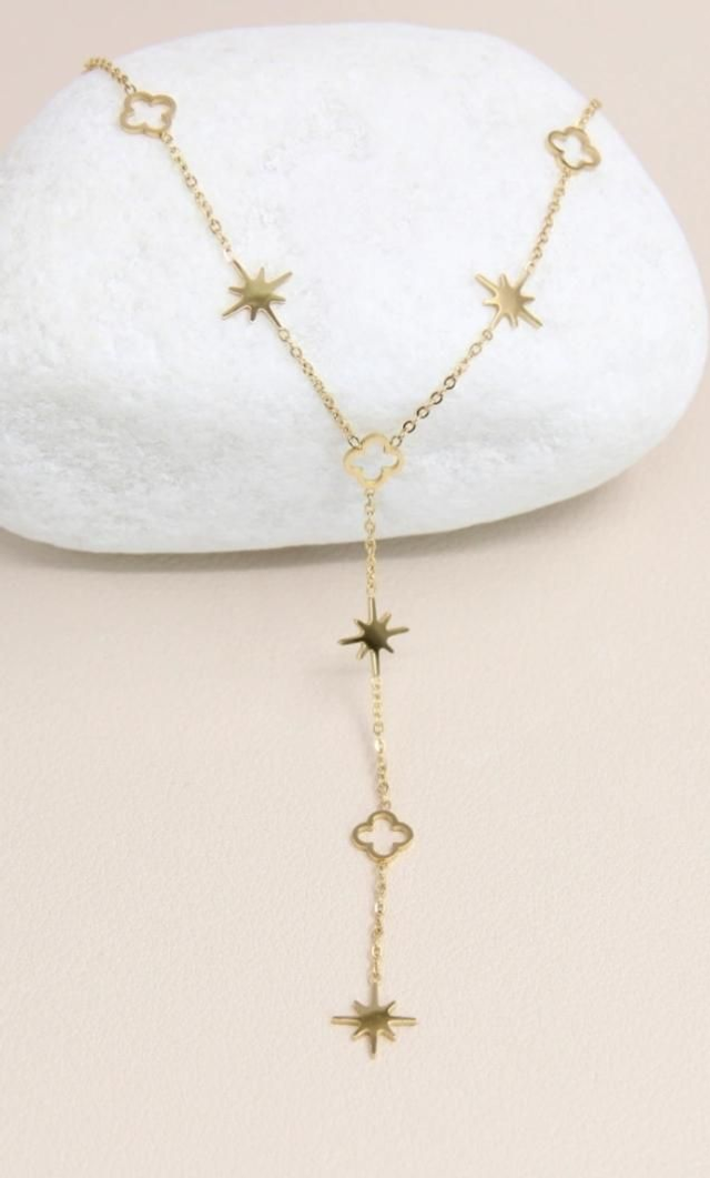 Collier acier bonheur