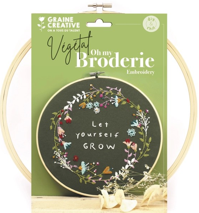Graine Creative: Borduurkit let yourself grow