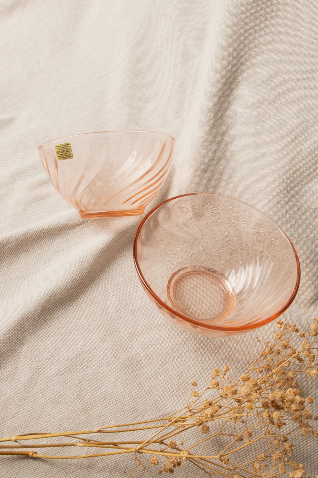 Lot de 2 bols arcoroc roses ✨