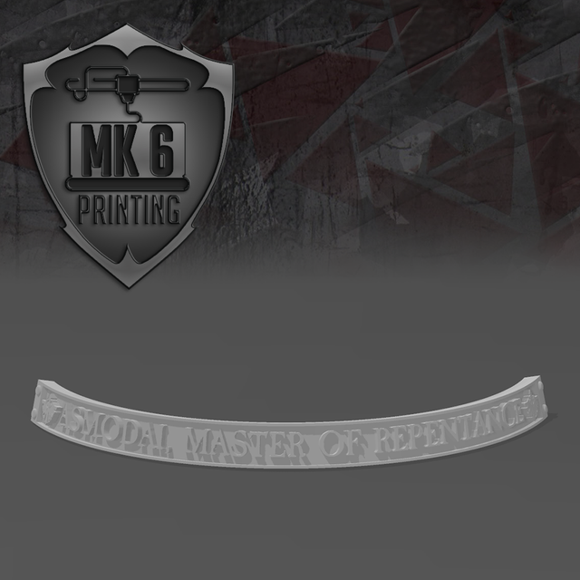 Asmodai, Master of Repentance Nameplate (50mm)