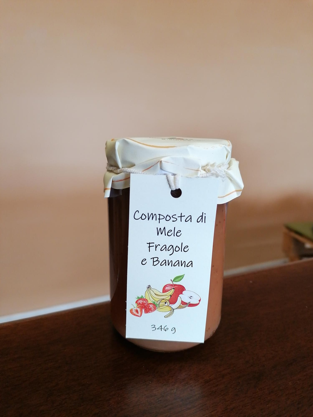 COMPOSTA MELE FRAGOLE E BANANA 346 GR