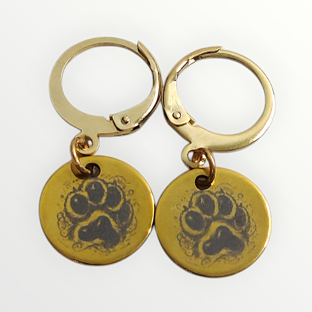 Boucles d'oreilles patounes