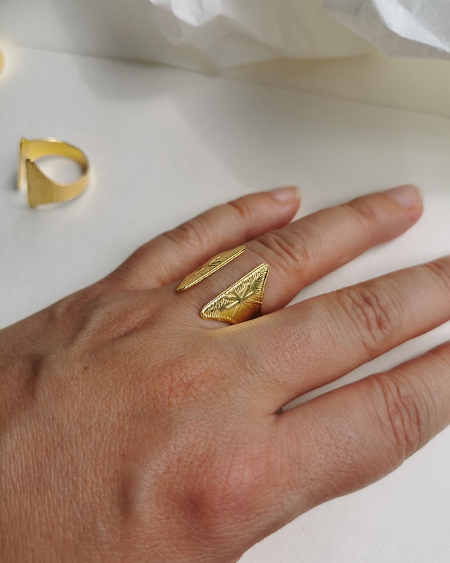 bague «stella» (bouts symétriques)