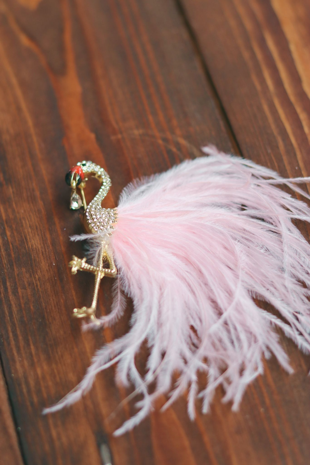 Broche • Flamingo chic