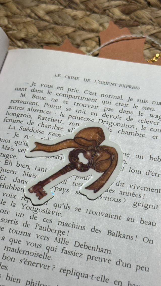 Sticker holographique &quot;Clef magique&quot;