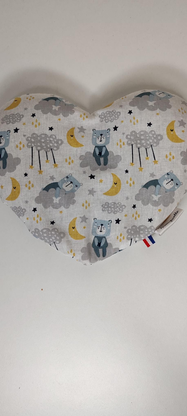 Bouillotte cœur &quot;HIPPOLYTE BLEU&quot;