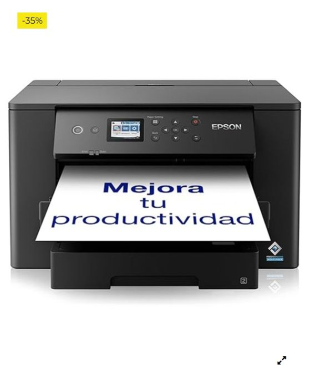Impresora de inyección de tinta monofunción WorkForce WF-7310DTW A3+ con conectividad inalámbrica e impresión a doble cara