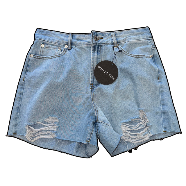 White Fox Denim Shorts *DEADSTOCK* -L/W30