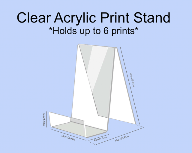 X1 Clear Acrylic Print/Postcard Stand
