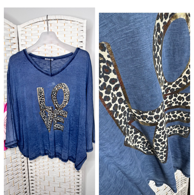 Shirt „LeoLove“ Bund ca.80 L ca.70