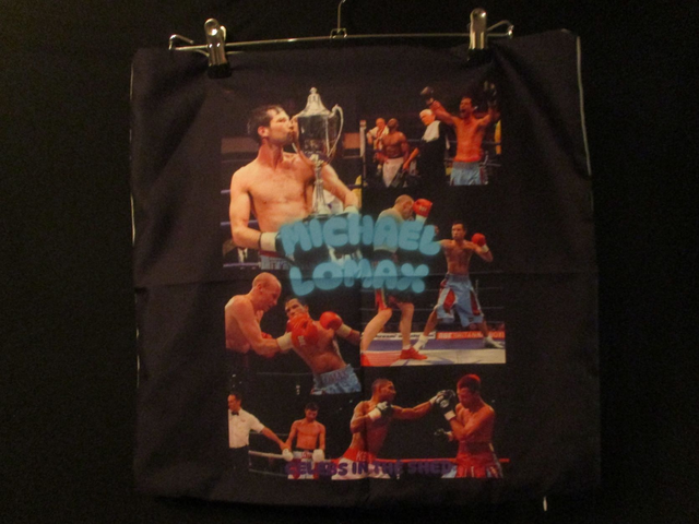 Michael 'The Look' Lomax Blue Bubble Logo Picture Silk Cushion Cover Only (45x45cm / 17.7x17.7in)