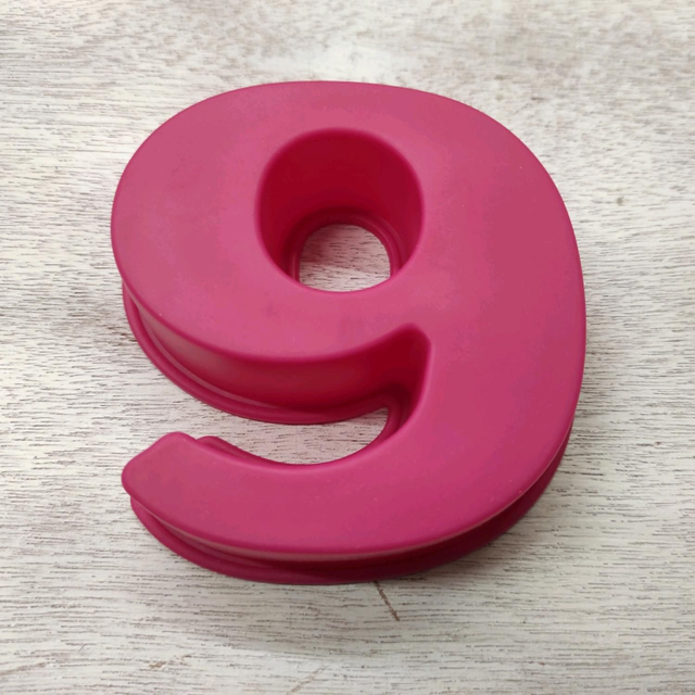 Stampo numero 9 in silicone Mercury
