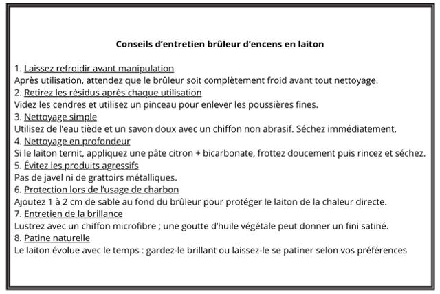 Encensoir en laiton « Luna »