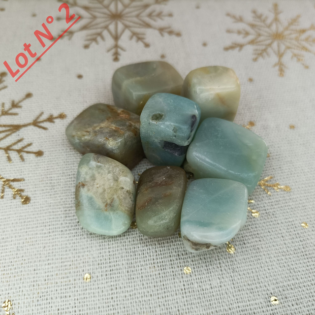 Amazonite / Pierres Roulées / Lot N° 2