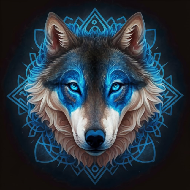 Black Celtic Wolf T-shirt