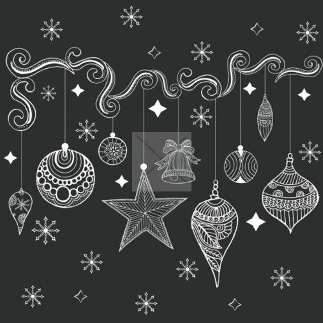 Panneau Nöel  en Microfibres - 40x40cm