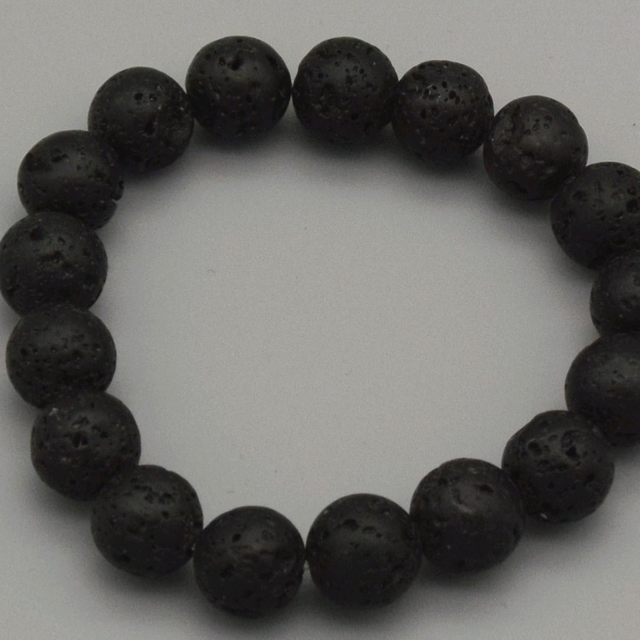 Bracelet en pierre de lave véritable