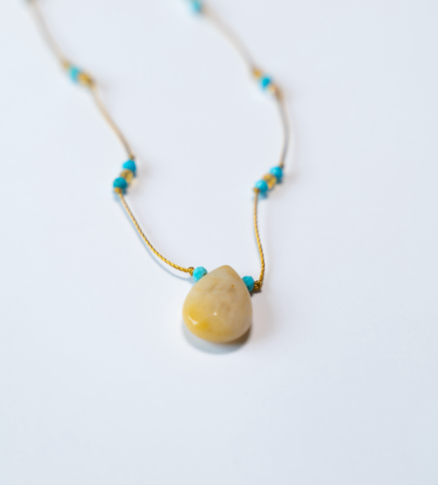 Collier SAKAR Yellow Jade