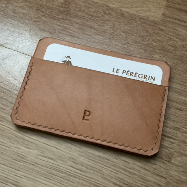 Porte-carte en cuir de bœuf/taureau