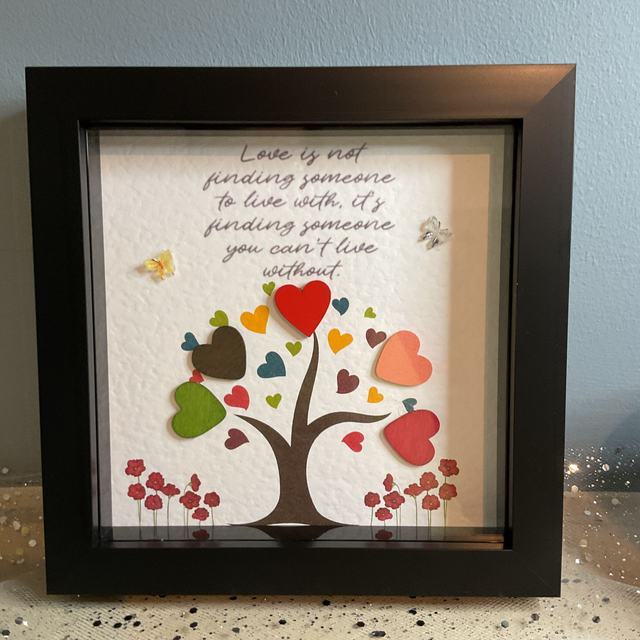 Buttons frame. Tree design with inspirational quote. 
