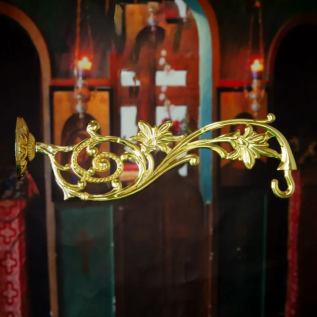 GANCHO DE PAREDE GRANDE OURO