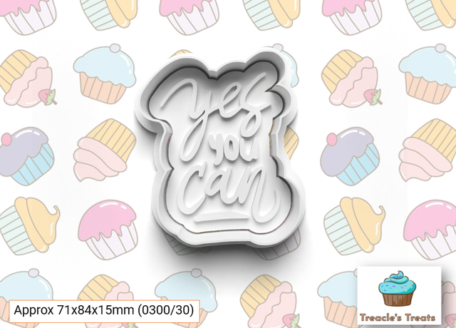 Yes you can Fondant/cookie stamp with cutter 