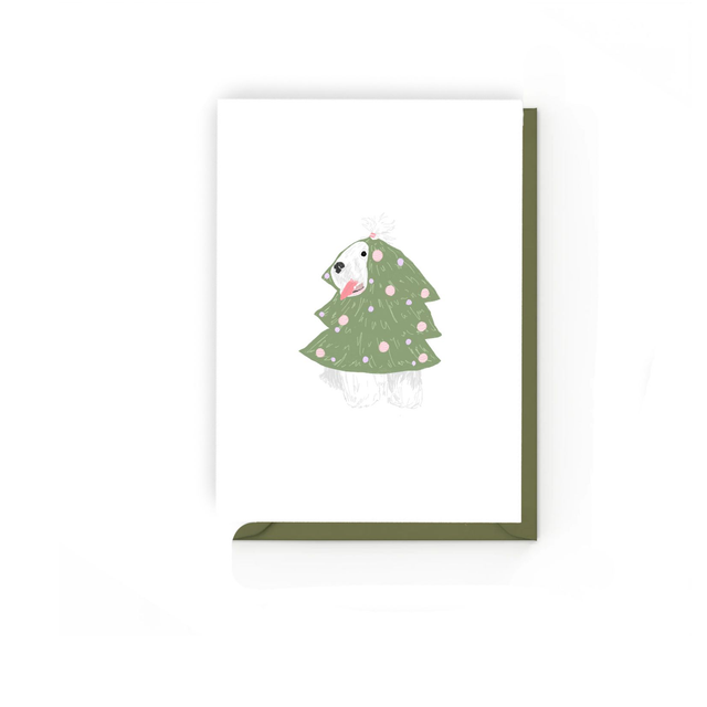 Christmas Molly - Illustrated Christmas Card  