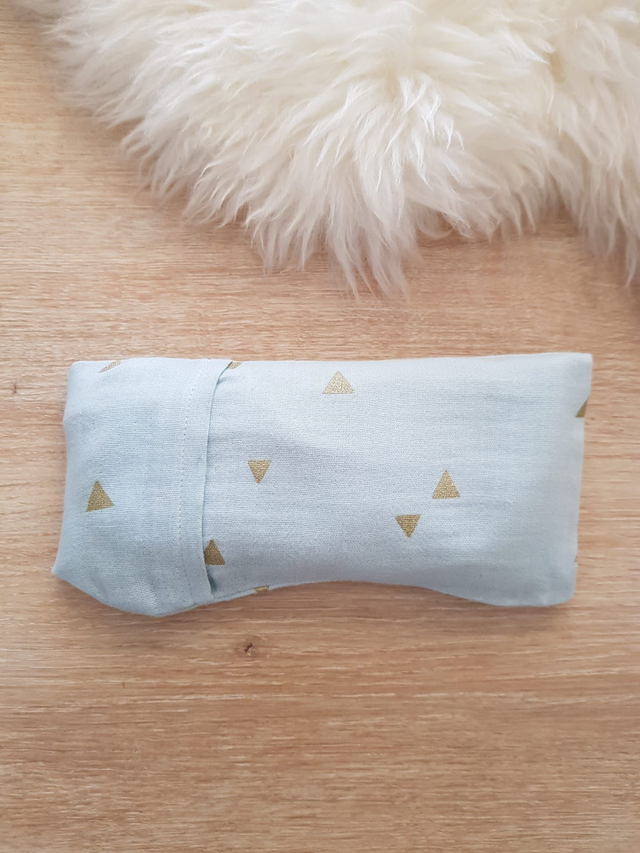 48 - Coussin pour les yeux - Gaze vert amande