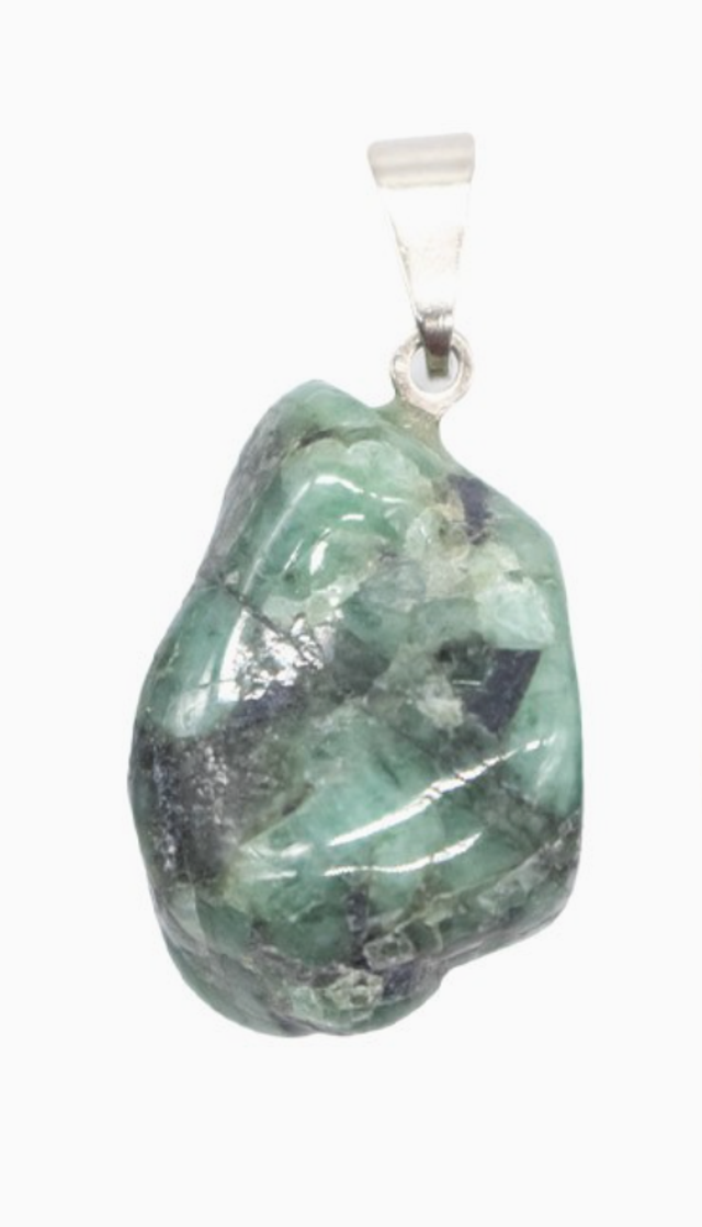 Pendentif cabochon en Emeraude 