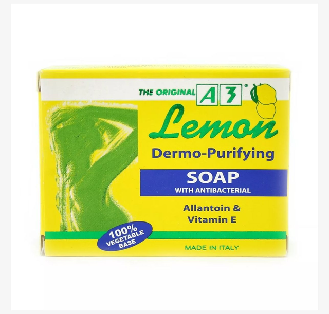 A3 Lemon Dermo Purifying Soap with Anti-Bacterial Allantoin &amp; Vitamin E