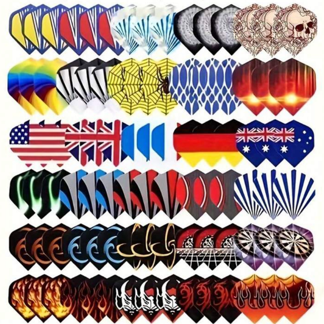 Lot de 3 Ailettes plumes au choix pour fléchettes