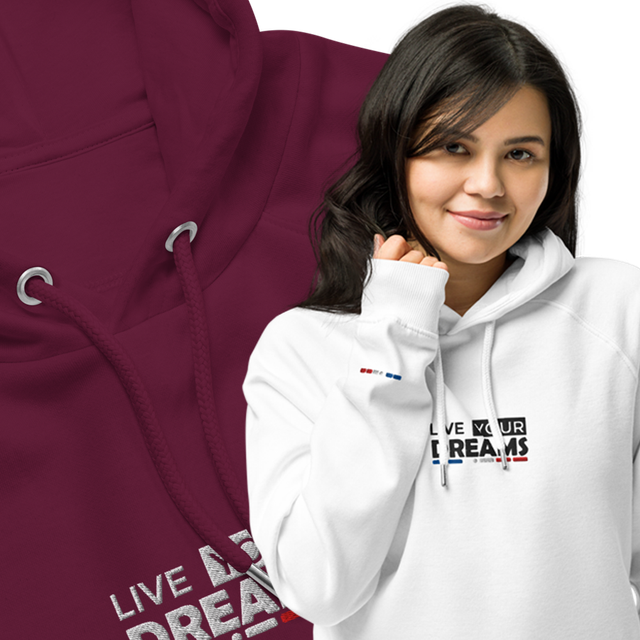 Sweat à Capuche BIO Brodé - DREAMS
