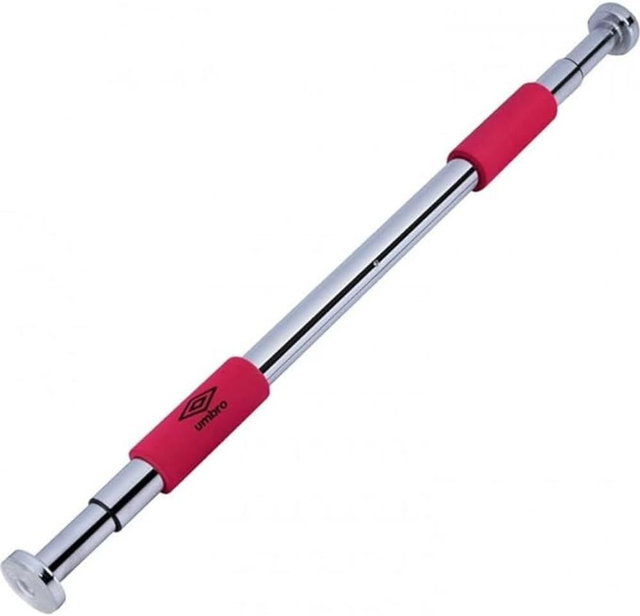 Umbro Barre de traction  – max. 100 kg – Réglable de 62 à 100 cm – Poignées en mousse