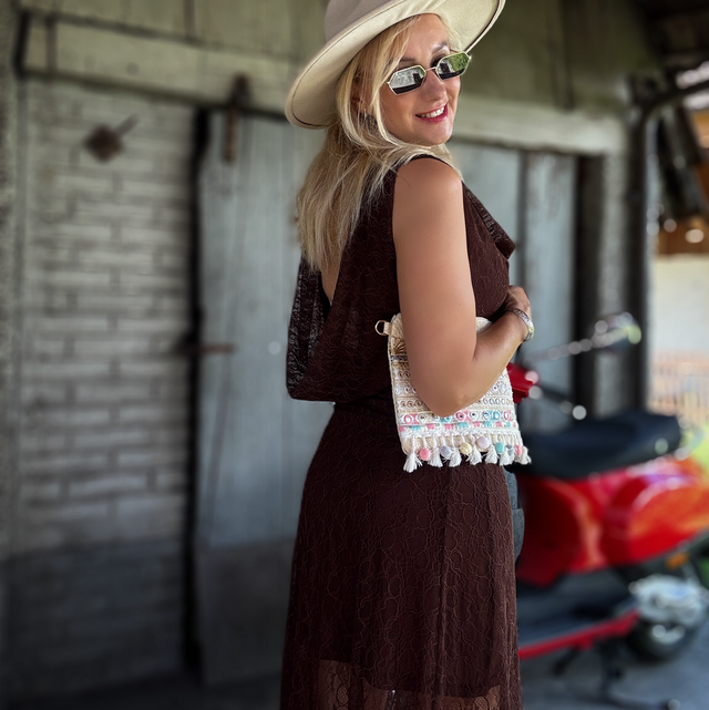 Dolce Vita Lace Dress - Marone