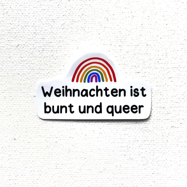 Sticker S Queeres Weihnachten