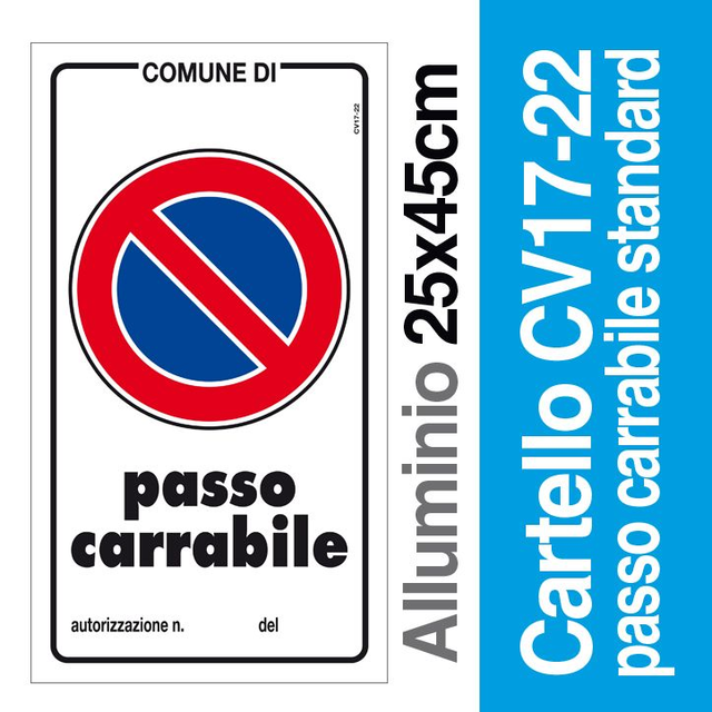 Passo Carrabile Standard CV17-22