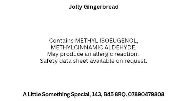 JOLLY GINGERBREAD | WAXY TOTS