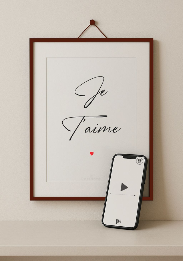 Affiche interactive texte personnalisable (Audio, vidéo, galerie photos à découvrir etc.)