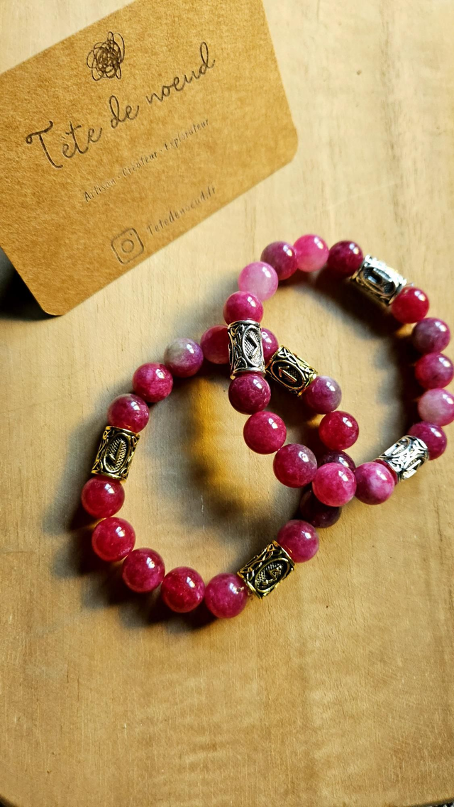 Bracelet pierre naturelle watermelon 