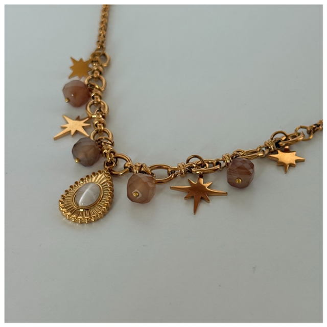 Collier multipampille étoiles 