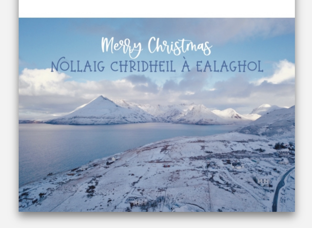 Elgol Christmas card - Snow