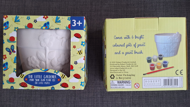 The Little Gardener - Paint your own plant pot  - For little people