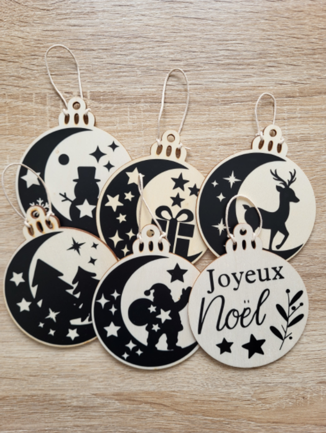 Noël - Décorations pour le sapin (lot de 6)