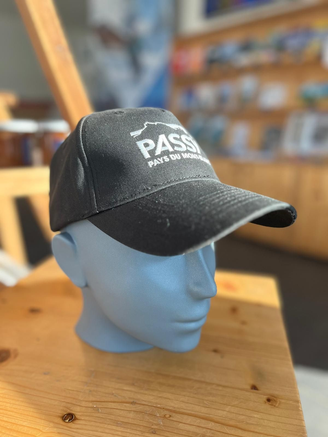 Casquette noire "Passy Pays du Mont-Blanc"