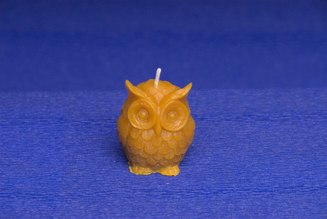 Bougie Chouette porte bonheur