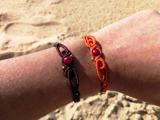Kit intermédiaire micro-macramé - Bracelet Boucles