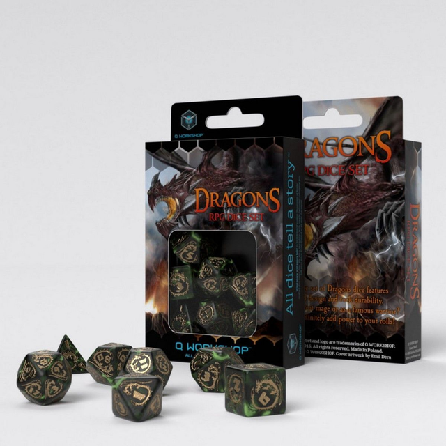 Dragons Dice Set: Nephrite