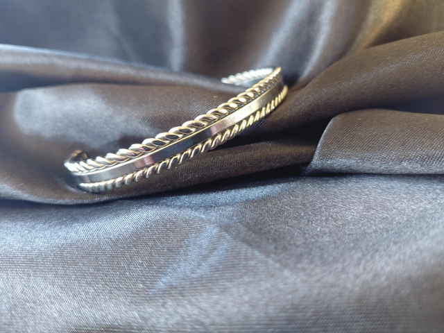 Jonc tressé Argenté 