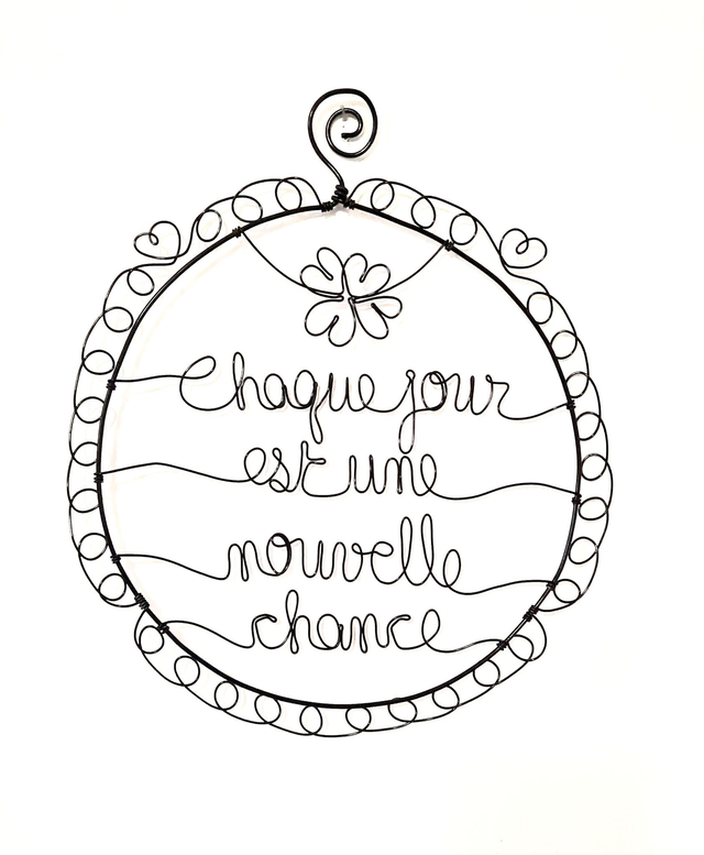 Cadre &quot;Chaque jour est une nouvelle chance&quot;